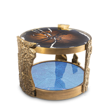 Load image into Gallery viewer, Solid bronze and resin Bog Oak, scuptural coffee table