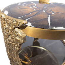 Load image into Gallery viewer, Solid bronze and resin Bog Oak, scuptural coffee table