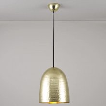 Load image into Gallery viewer, ORIGINAL BTC 'Stanley' hammered brass pendant light (Medium)