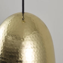 Load image into Gallery viewer, ORIGINAL BTC 'Stanley' hammered brass pendant light (Medium)