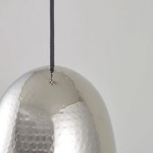 Load image into Gallery viewer, ORIGINAL BTC 'Stanley' hammered nickel pendant light (Medium)