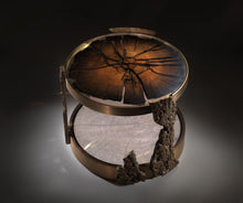 Load image into Gallery viewer, Solid bronze and resin Bog Oak, scuptural coffee table
