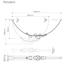 Load image into Gallery viewer, BOMMA Dew Drops Leather Pendant