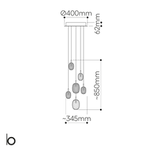 Load image into Gallery viewer, BOMMA Metamorphosis 6 piece Chandalier