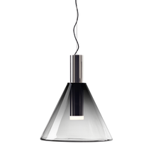 Load image into Gallery viewer, BOMMA Phenomena Pendant Cone Smoke/Silver