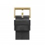 Load image into Gallery viewer, LEFF Tube watch D42 brass with black leather strap