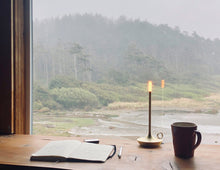 Load image into Gallery viewer, Graypants Wick rechargeable table light, USBC - brass