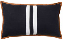 Load image into Gallery viewer, Paloma Living Portofino stripe black cushion (30 x 50)