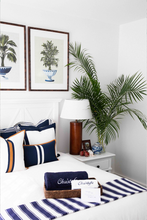 Load image into Gallery viewer, Paloma Living Portofino stripe black cushion (50 x 50)