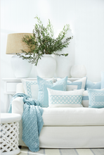 Load image into Gallery viewer, Paloma Living Sky blue cable knit throw (130 x 170)