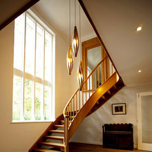 Load image into Gallery viewer, Cocoon Oak Pendant Light (small)
