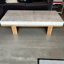 Load image into Gallery viewer, American Walnut &amp; Hessian contemporary coffee table

