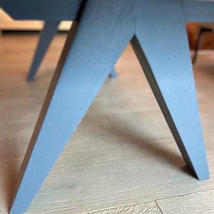 Bespoke Coffee Table Blue/Grey V-Legs