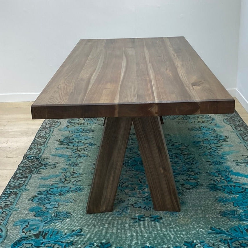 Solid Elm Dining Table, 6-8 Seater