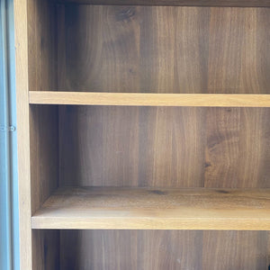 Solid oak book case, smoked and natural oiled