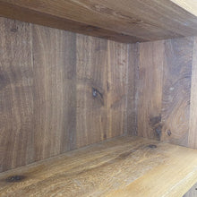 Load image into Gallery viewer, Solid oak book case, smoked and natural oiled
