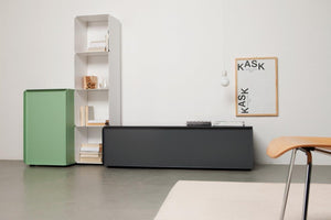 Collar cabinet by Nendo - 4 Drawers (turqoise)