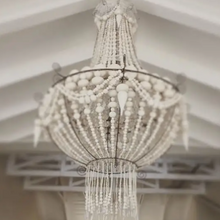 Load image into Gallery viewer, MUD Clay and Crystal Chandelier - white
