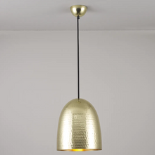 Load image into Gallery viewer, &#39;Stanley&#39; hammered brass pendant light (Medium)
