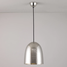 Load image into Gallery viewer, &#39;Stanley&#39; hammered nickel pendant light (Medium)
