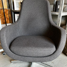 Load image into Gallery viewer, Stefani Swivel Armchair With Tilt, Charcoal
