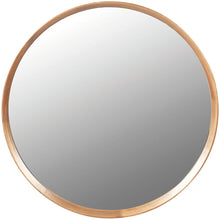 Load image into Gallery viewer, Wood Framed Round Mirror
