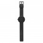 Load image into Gallery viewer, Tube watch D42 matt black with black leather strap
