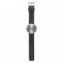Load image into Gallery viewer, Tube watch D42 steel with brown leather strap
