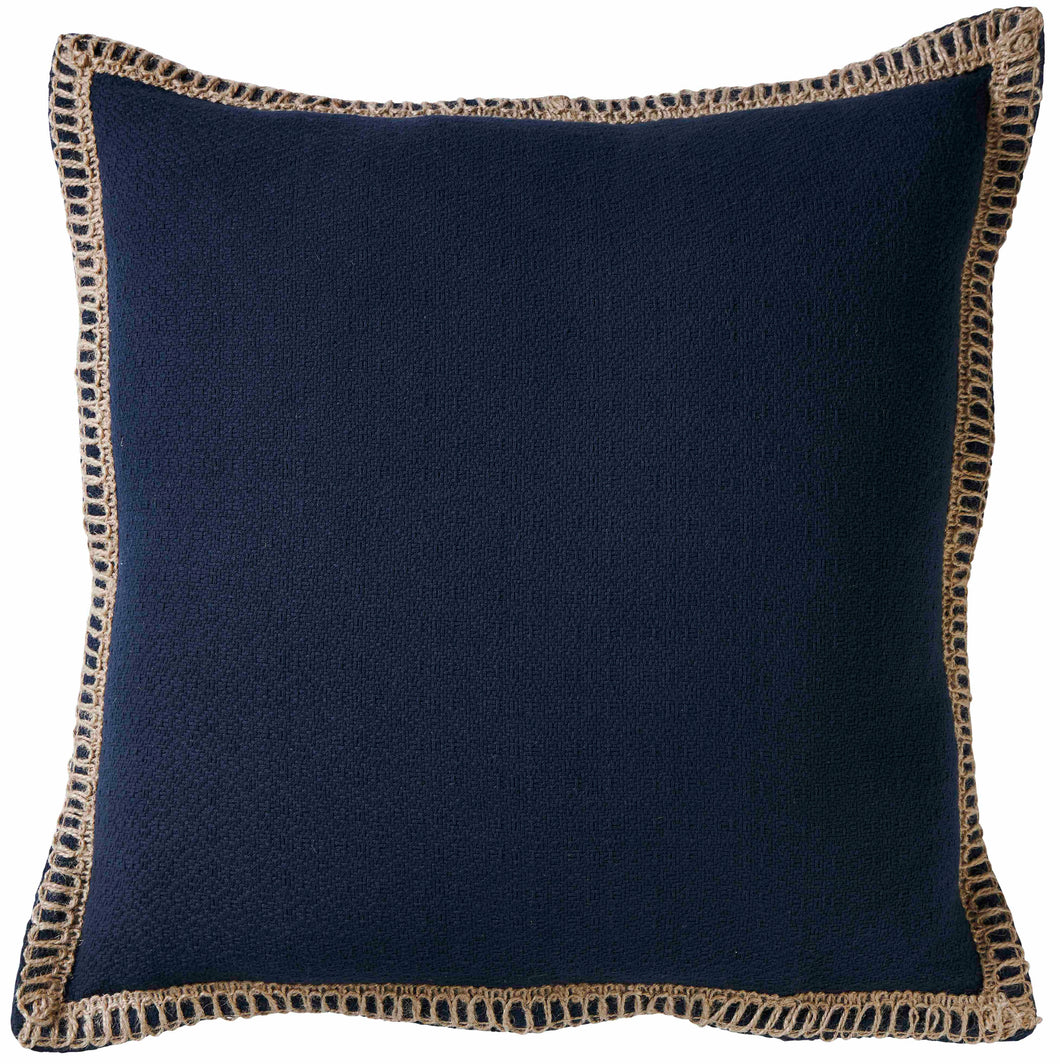 Newport navy cushion (50 x 50)