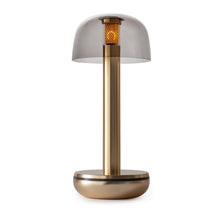 Load image into Gallery viewer, Humble Two Table Light Gold Smoked Glass
