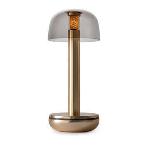 Humble Two Table Light Gold Smoked Glass