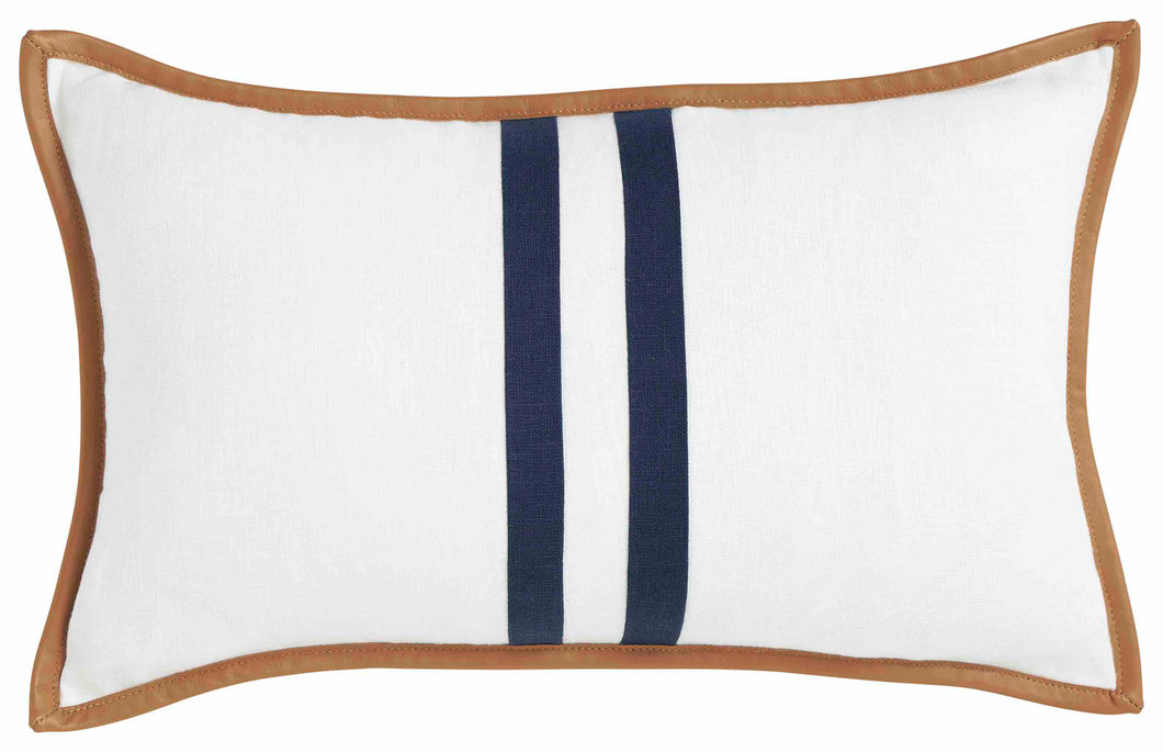 Riva Classica linen stripe white cushion (30 x 50)