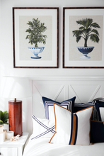Load image into Gallery viewer, Portofino linen stripe white cushion (50 x 50)
