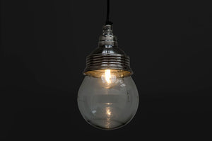 Industrial hanging Lamp, silver